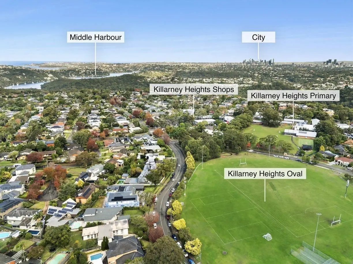 Killarney Heights aerial view